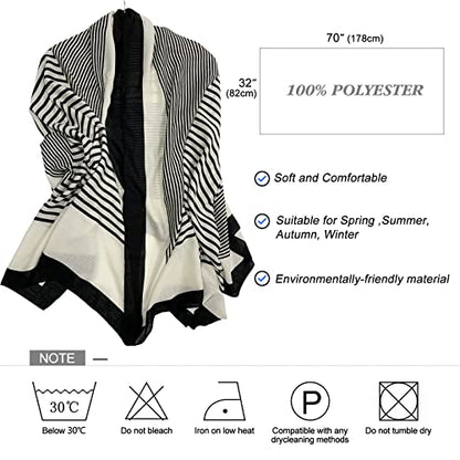 FINIZO Women's Fashion Scarves, Lightweight Cotton Blend Neck Scarves - color: 22