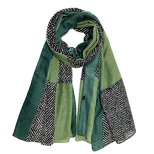 FINIZO Women's Fashion Scarves, Lightweight Cotton Blend Neck Scarves - color: 24