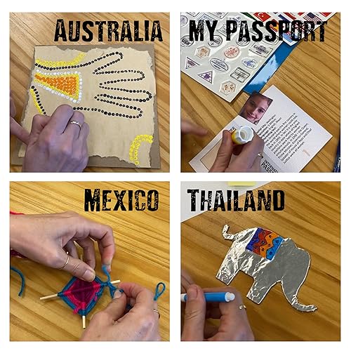 My World Advent Calendar - visit 24 countries, explore different cultures, create original Arts & Crafts from each country! Ages 9+ Includes a Printed Guide. Ages 9+