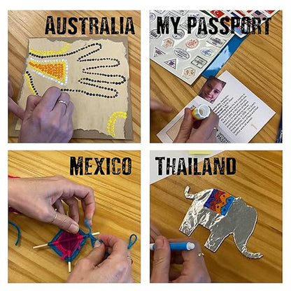 My World Advent Calendar - visit 24 countries, explore different cultures, create original Arts & Crafts from each country! Ages 9+ Includes a Printed Guide. Ages 9+