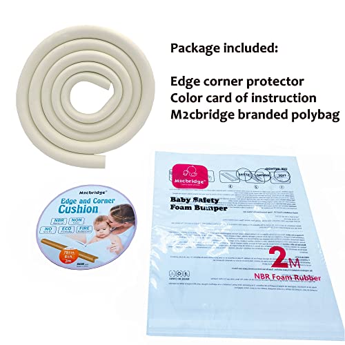 M2cbridge U Shape Furniture Table Edge Protectors Foam 6.5 Ft (Wood) - color: Wood