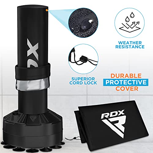 RDX Kids Freestanding Punching Bag & Cover, 4FT Heavy Duty Junior Ronin Target Pedestal Bag Set Suction Cup Stand Base Free Standing Kickboxing MMA Boxing Muay Thai Karate Home Gym Workout - color: SILVER