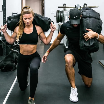 Taeku Fitness Sandbag with Handles, Adjustable Weight Training Bag | 1000D Oxford Fabric, Six Handles, Three Filler Bags, Adjustable Weight, Waterproof, Home Gym & MMA - color: Yellow