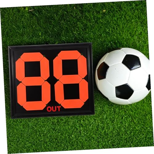 VANZACK Manual Football Substitution Score Board for Referees Fluorescent Soccer Change Display Efficient Player Change Indicator for Matches Two-