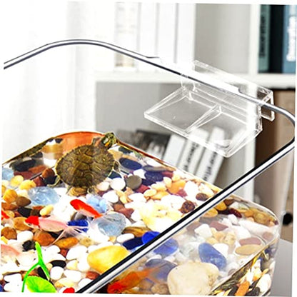 LIOOBO 10pcs Fish Tank Cover Holders Acrylic Aquarium Brackets for Tanks Easy Installation and Support for for Aquariums