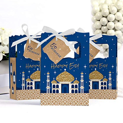 Big Dot of Happiness Ramadan - Eid Mubarak Favor Boxes - Set of 12
