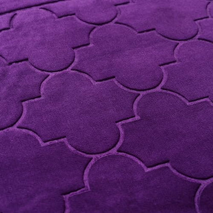 Islamika Prayer Mat Islamic Muslim Rug - Thick Padded mat Sajadah Men Women with Islam Prayer Beads for Eid Travel Ramadan, Soft and Padded (Purple) - color: Purple