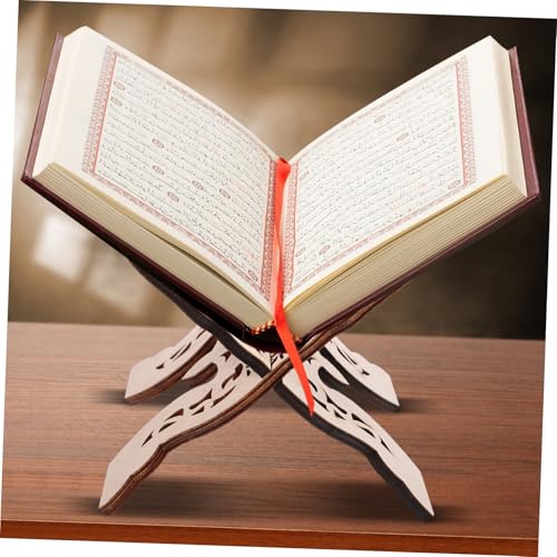 Generic Bible Bookshelf Desktop Reading Rack Wooden Reading Stand Book Holder Quran Displaying Rack Tabletop Bible Rack