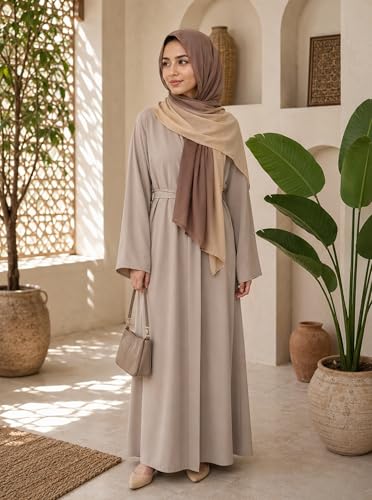 Modal Feel Hijab Scarf for Women, Lightweight Ombre Dual Color - color: 7#khaki