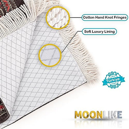 My Salah Mat, Travel Prayer Mat, Muslims Prayer Rug, Prayer Rugs Islam Thick, Soft Prayer Mat, Prayer Rugs Islam Women, Islamic Gift for Men (Grey) - color: Grey