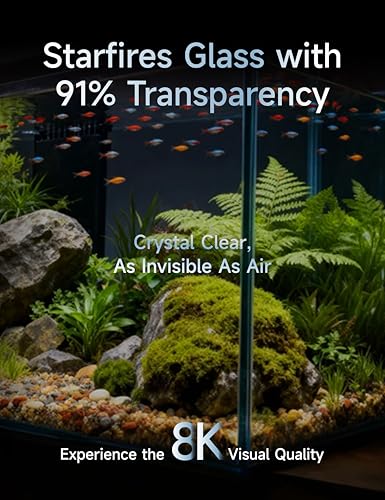150-GO-P Gallon Starfire Aquariums with Center Overflow 60x24x24 H 12mm Shadow Overflow Peninsula - size: 60"x24"x24"