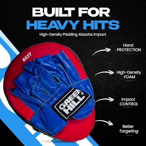 Green Hill Focus Mitts Boxing Pads - color: BLUE/BLACK