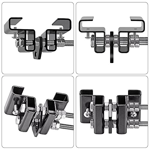 Punching Bag Hanger for I Beam 880 LBs Capacity Heavy Bag Mount Width Adjustable Boxing Bag Holder & Steel Beam Clamp for Beam - color: Beam Hanger & Carabiner (2 Pack)