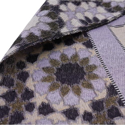 Modefa Turkish Travel Prayer Mat - Muslim Prayer Rug - Thin Woven Cotton Traditional Janamaz Sejjadah for Men Women - Prayer Matt Islam Praying Mat Stargazer (Purple) - color: Purple