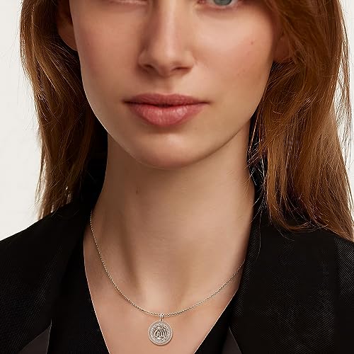 PRAYMOS 925 Sterling Silver Religious Islamic Necklace/Irish Triquetra Celtic Knot Pendant Jewelry Gift for Women - style: 2-Allah necklace silver