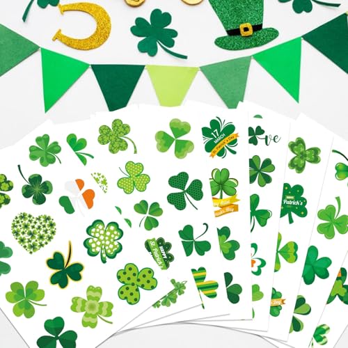 309 PCS St. Patrick's Day Stickers - 24 Sheets Lucky Shamrock Stickers - style: St. Patrick's Day