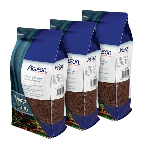 Aqueon Plant and Shrimp Aquarium Substrate, Aqua Soil for Fish Tanks, 5 Pounds, 3 Count - size: 5 Pounds, 3 Count