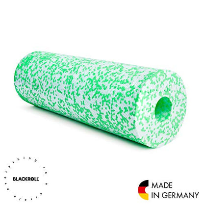 BLACKROLL - MED or MED 45 Foam Roller, Ideal for Myofascial Trigger Point Release and Back Massage, for Yoga, Exercise, Pilates, and Home Gym Workouts and Muscle Recovery, White/Green - size: 18" x 6"