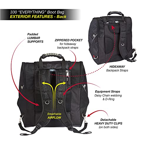 Athalon Everything Boot Bag/Backpack - color: Midnight Black