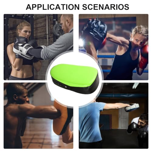 Muay Thai Kickboxing Shield Pad for Martial Arts Training, Adjustable Height Curved Pu Kicking Target, for Taekwondo and Muay Thai Sessions