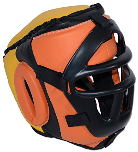Ring to Cage Removable Safety Mask Training Headgear for Boxing, Muay Thai, MMA, Kickboxing - Youth and Adult Size - size: Small/Medium (19” to 22” Head circumference)