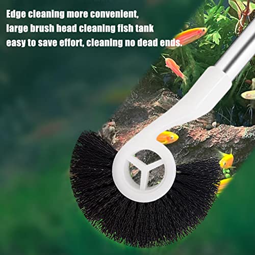 Fish Tank Cleaning Brush - Aquarium Fish Tank Cleaning Brush - Reusable Algae Scrapers Cleaner Tools, Cleaning Aquarium Brushes for Cleaning Glass - color: Brush Head