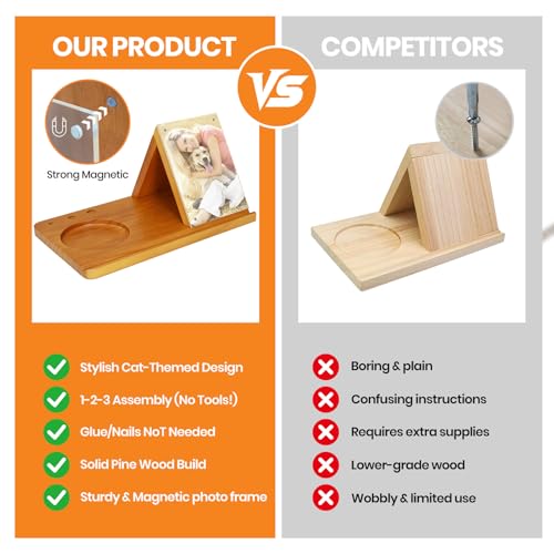 Wooden Triangle Book Stand with Cup Holder 4"x6" Acrylic Picture Frame for Family Frame - Multifunctional Reading Valet Book Rest for Desk, Birthday&Mothers Day Gift for Reader and Book Lovers - style: Acrylic Picture Frame
