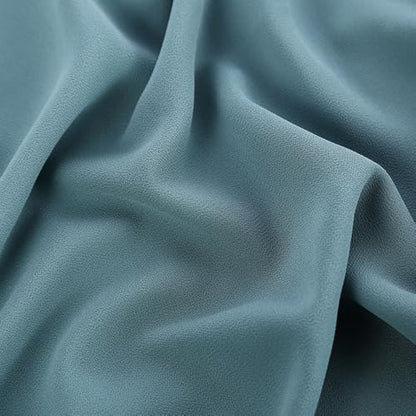 Premium Chiffon Hijab Head Scarf Shawl Wrap for Muslim Women Lightweight - color: Light Blue
