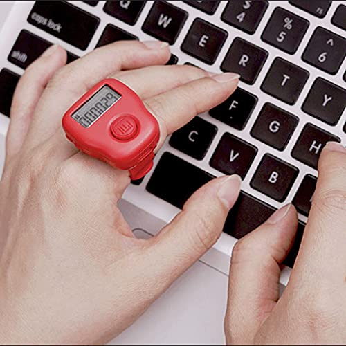 Finger Counter 6 Channels Digital Tasbih Tally Clicker with LED for Prayer Knitting Sports Gift Rechargeable