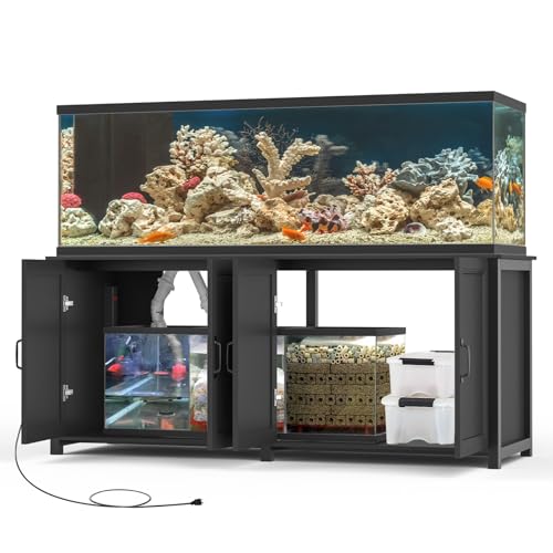 GDLF 180-200 Gallon Large Fish Tank Stand, Aquarium Stand with 72"*24" Tabletop Fits 125/150/180/200 Volumns Aquariums,2200LBS Capacity Heavy Duty - size: 180-200 Gallon