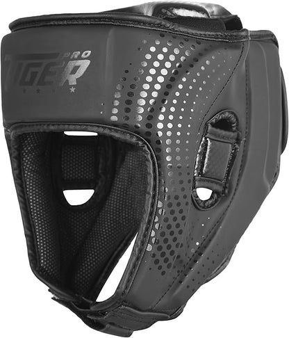 Kids Sparring Set, Youth Unisex, 6oz & 8oz, Gloves, Shin Guards, Hand Wraps, Helmet, Gum Shield, for Kickboxing, Muay Thai, Taekwondo, - size: Large
