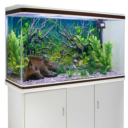 AWERT 48x20 inches Tropical Fish Tank Background River Bed & Lake Aquatic Plant Undersea Tree Branch Aquarium Background Vinyl - size: 48x20in/120x50cm
