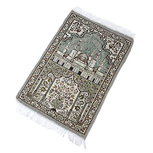 Prayer anket Thick with Tassel Muslim Decoration Carpet Home Rug Worship Mats Floor Living om Soft Rectangle Ethnic Style 65 X 110 cm