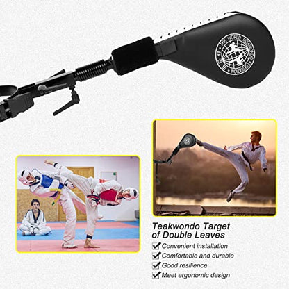 Taekwondo Kick Pads, Kicking Boxing Hands-Free Kicking Pads for Martial Arts with Mounting Bracket - style: 2 Kick Pads