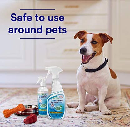 CleanSmart Daily Surface Cleaner and Pet-Safe Disinfectant, Kills 99.9% of Viruses, Bacteria, 23 ounce Bottle (Pack of 2) - size: 23 Fl Oz (Pack of 2)