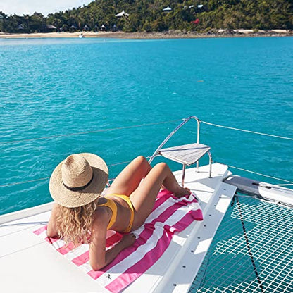 Dock & Bay Beach Towel - Quick Dry, Sand Free - Compact, Lightweight - 100% Recycled - Includes Bag - Cabana - Phi Phi Pink - Extra Large (200x90cm, 78x35) - color: Cabana - Phi Phi Pink, size: Extra Large (200x90cm, 78x35")