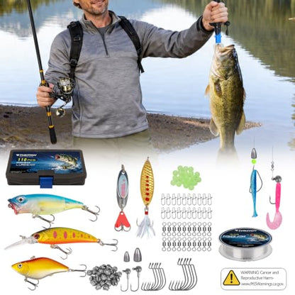 THKFISH Telescoping Fishing Rod and Reel Combo with Backpack, Carbon Fiber Travel Fishing Pole Spinning Reel Kit with Fishing Lures, Fishing Tools Kit for Men - color: Camo Backpack With Fishing net & rod, size: 1.8M 5.9FT