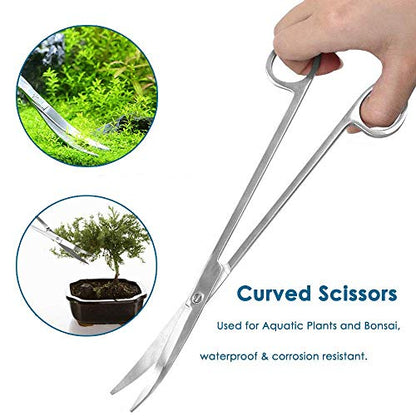 capetsma aquascaping Tools Aquarium Tools Scissors Tweezers Spatula + Aquarium Thermometer Fish Tank Water Temperature Gauge