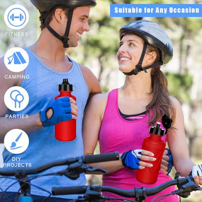 Zubebe 36 Pcs Sports Water Bottles Bulk Squeeze Reusable Bpa-free Plastic Water Bottles End of the Year Gifts Summer Gifts for Students School Travel Hiking Cycling Event Team Gift - color: Red