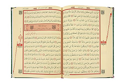 ihvan online Luxury Islamic Prayer Velvet Covered Gift Box, Deluxe 4 Piece Set with Elegant Velvet Covered Quran & Prayer Beads Tesbih & Prayer Rug, Ramadan & Eid Gift, Green - color: Green