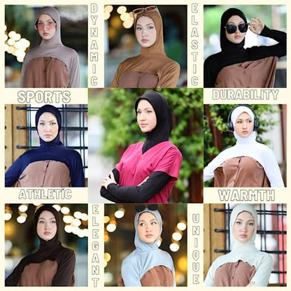 para life Hijab-Dickey-BoleroArm Sleeve With Hijab-Hijab&Armsleeve|Shrugs For Women-Arm Sleeve|Arm Sleeves For Women - color: Grey