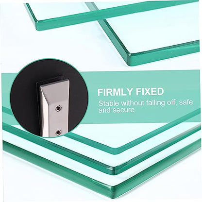 VILLCASE Easy to Use Glass Clamp Stainless Steel Glass Bracket Practical Fixing Tool for Lid and Screw