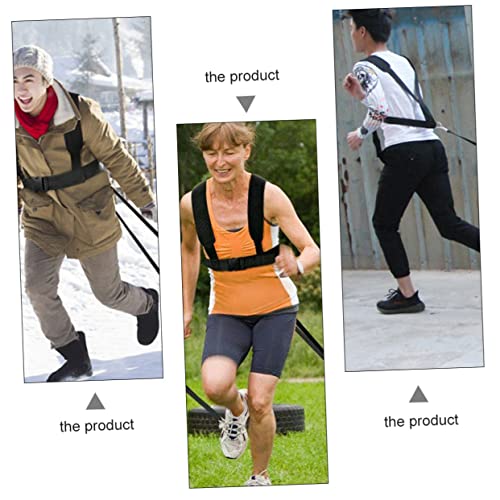 SUPVOX 2pcs Sled Harness with Padded Shoulder Straps Non Slip Resistance Belt for Strength Training and Speed Improvement Suitable for Crossfit Yoga and Fitness Workouts