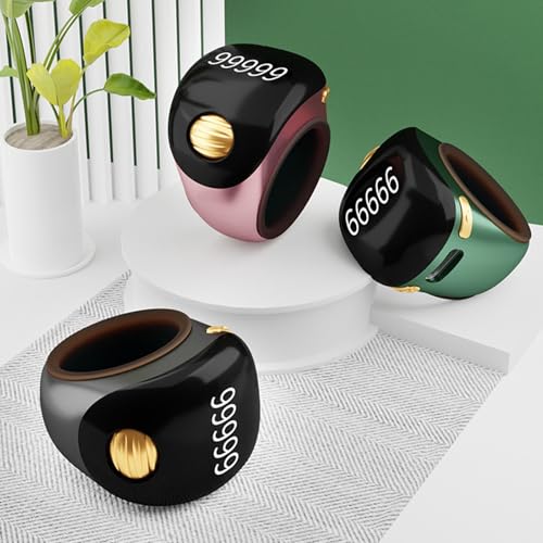 Interchangeable Tasbih Zikr Rings 3 Size Digital Prayer Counter Electronic Counting for Digital Counter - color: Rose Gold