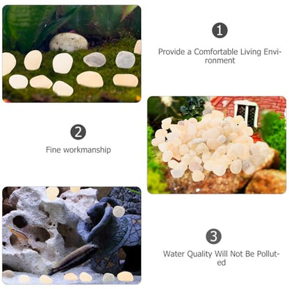 Aquarium Fish Tank Gravel Decors 8-10mm Natural Rain Flower Stone Landscape Pebbles for Aquarium Substrate and Flowerpot Decoration