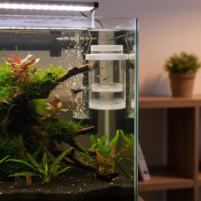 Floating Fish Isolation Box, PP Plastic in-Tank Separator for Fish Isolation (1 PC)