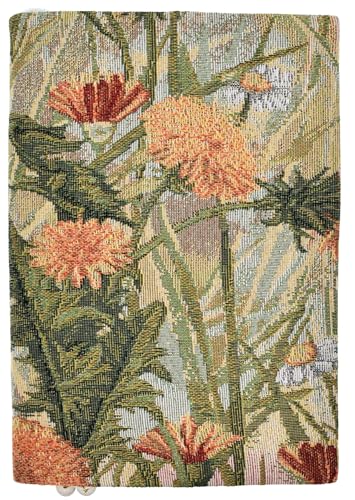 BLBMH 6x9 Bible Book Cover for Women | Non-Stretch Fabric Protector for Paperback Journal Softcover Books – Handmade Fixed Size with Bookmark – Gift for Bible Lovers - Dandelion - color: Wd Dandelion