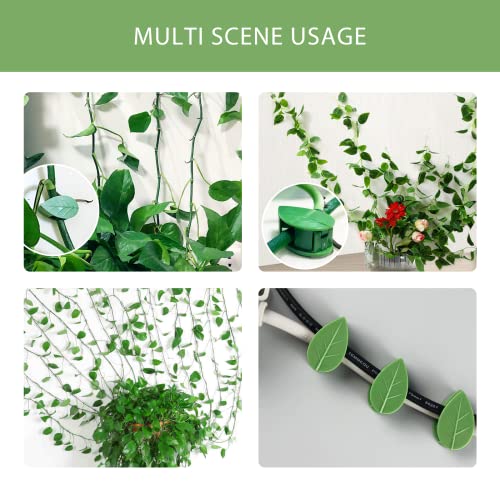 Plant Clips for Climbing Plants（40 Pack）, Self-Adhesive Fixer, Plant Climbing Wall Fixture Clips for Supporting Stems Grow Upright, Vines Traction, Cable Wire Fixing