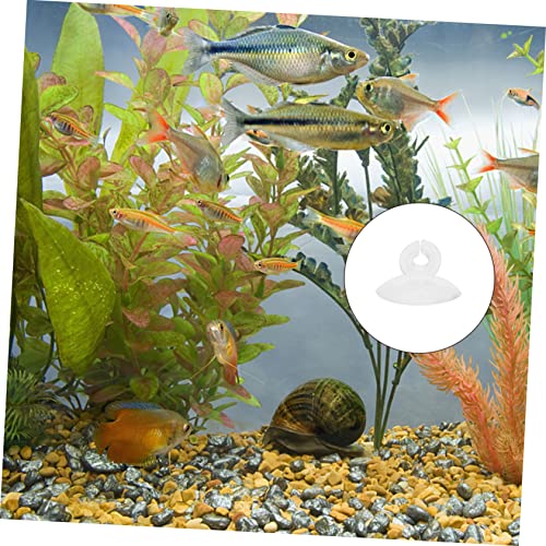 BESPORTBLE 25pcs Aquarium Cup Airline Tubing Holder Sturdy Clips for Air Pump Tubing Easy to Use Strong for Fish Tanks and Aquariums