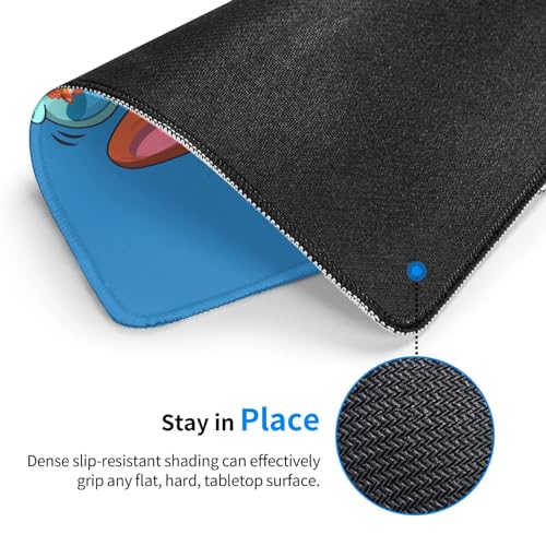 Cute Cat with Head in Fish Tank Mouse Pad Non-Slip Rubber Base 10x12 in Square Waterproof Mouse Pad for Laptop Office Desk Accessories Mouse Pad